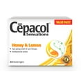 thumbnail image 2 of Cepacol® Sensations Honey and Lemon, Sore Throat Lozenges, 2 of 4