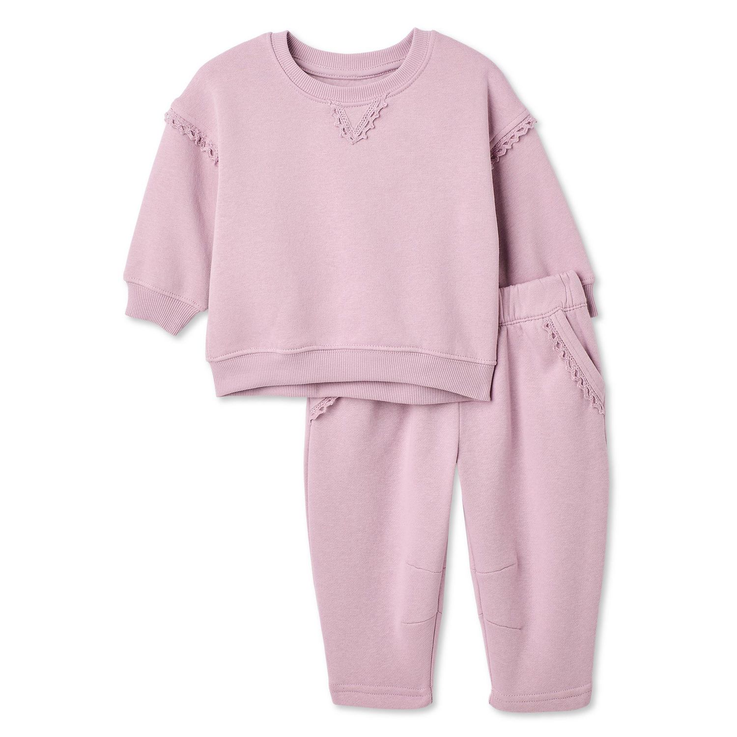 Ensemble 2 pièces en molleton George pour bébés filles