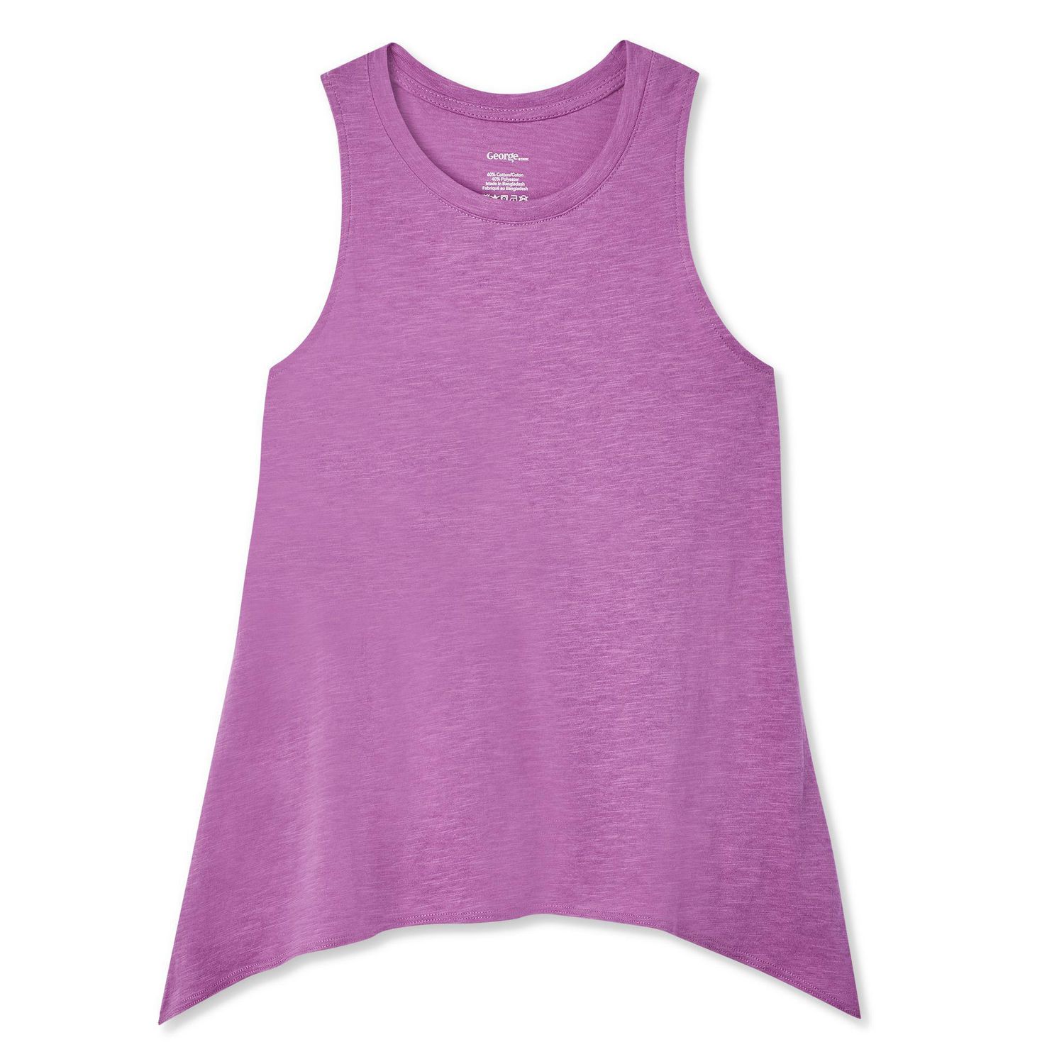 George Girls' Asymmetric Hem Tank | Walmart Canada