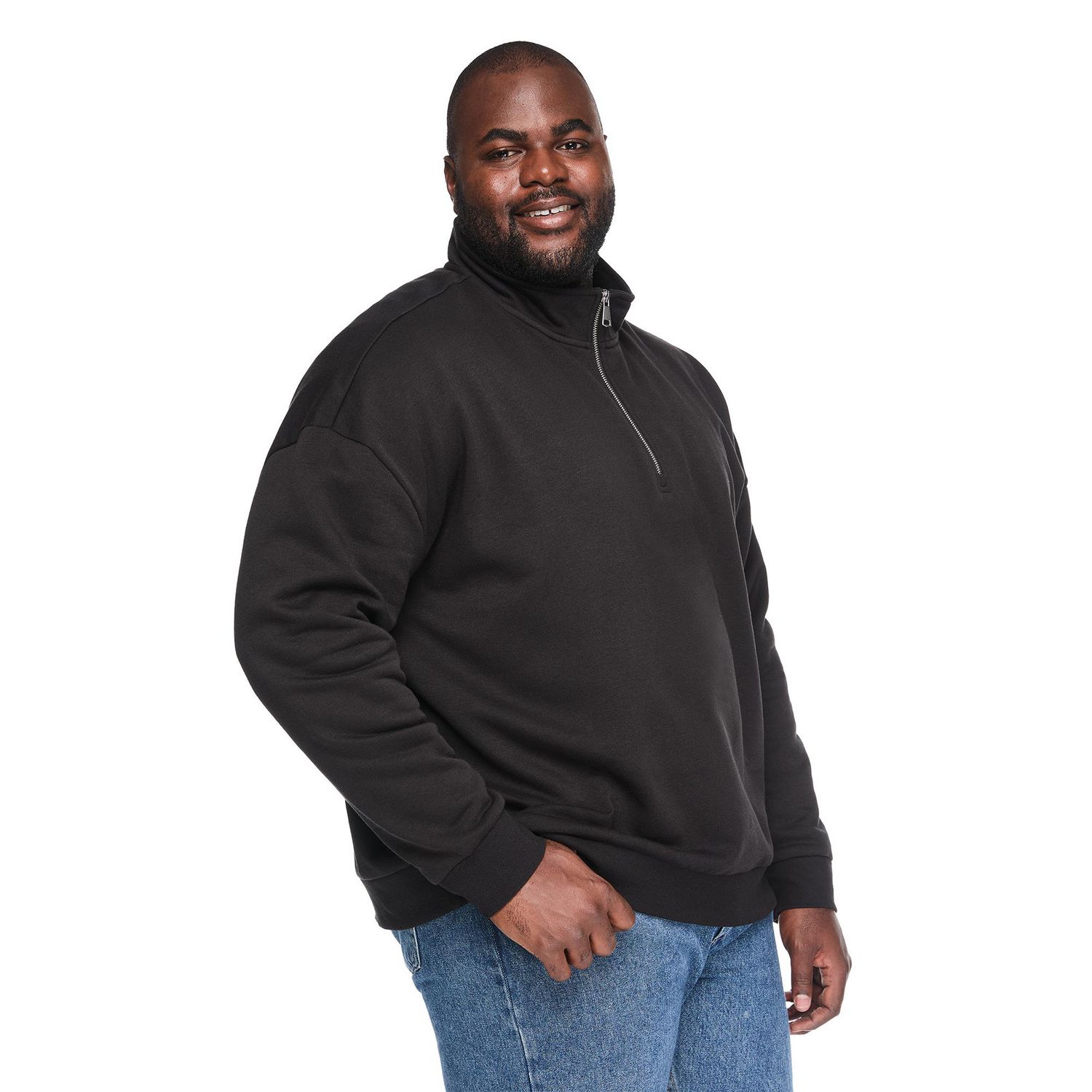Coton ouaté à fermeture éclair 1/4 George Plus pour hommes