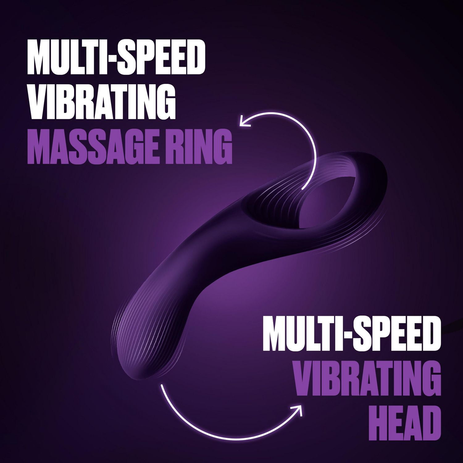 Trojan Duet Massager 2 in1 Dual Motors Multi-Speed Vibrator and Ring, 1  Count - Walmart.ca