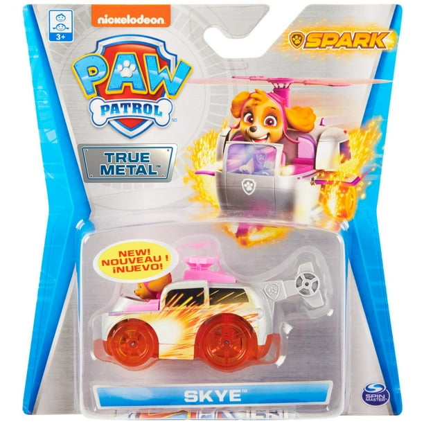 PAW Patrol, True Metal Skye Collectible Die-Cast Vehicle, Spark Series ...