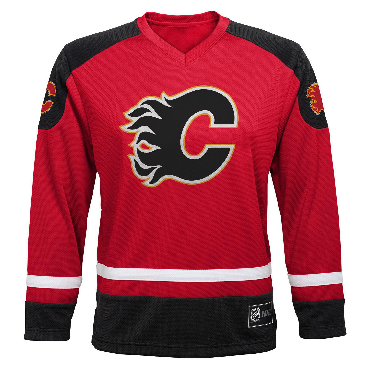 Calgary Flames Home Red Youth Jersey