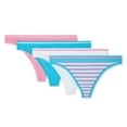 thumbnail image 2 of No Boundaries Women's Seamless Thongs 4-Pack, 2 of 2