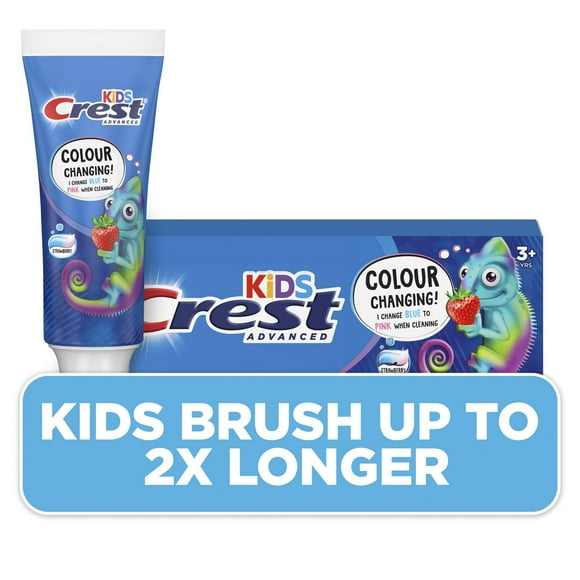 Crest Advanced Kid's Fluoride Toothpaste, Strawberry Flavor, 85