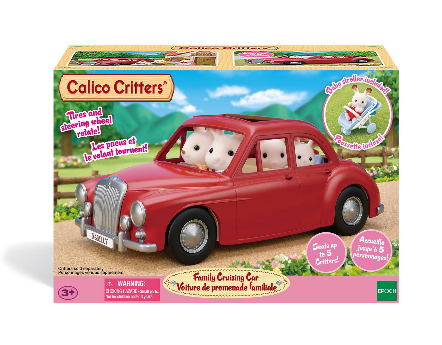 calico critters family cruising car