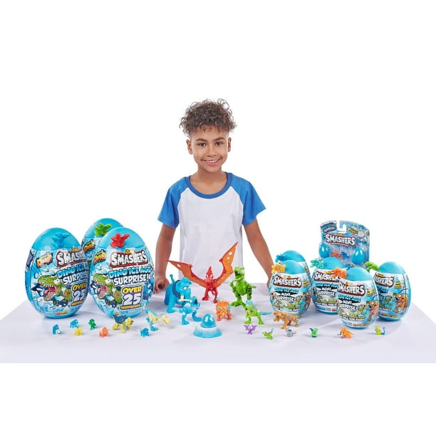 Smashers Dino Ice Age Raptor Series 3 by ZURU Surprise Egg with Over 25  Surprises! - Slime, Dinosaur Toy, Collectibles, Toys for Boys and Kids
