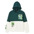 thumbnail image 3 of Minecraft Boys' Colour Blocking Hoodie, 3 of 3