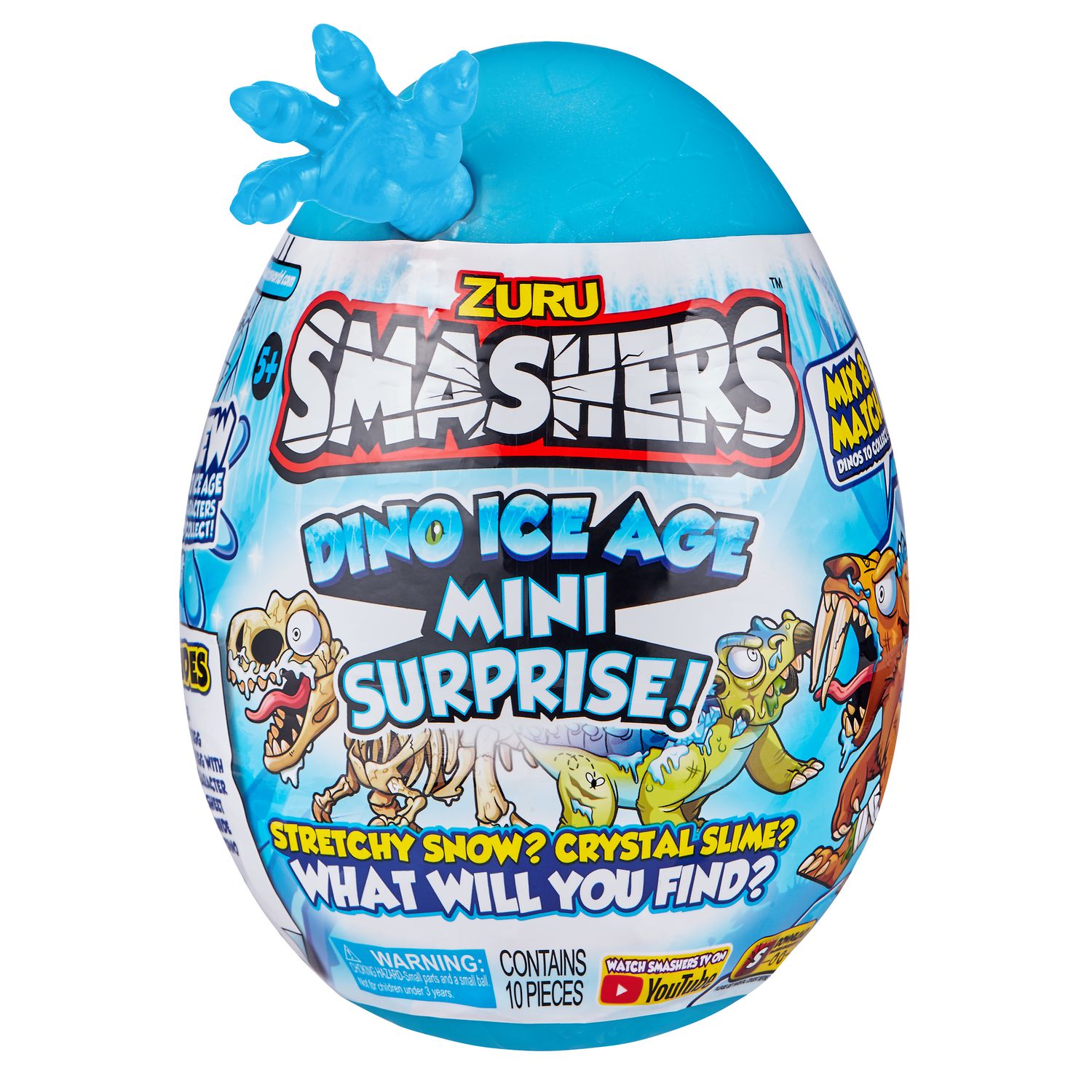 Giant Egg Assorted Claw Colour ZURU SMASHERS Dino Ice Age Surprise