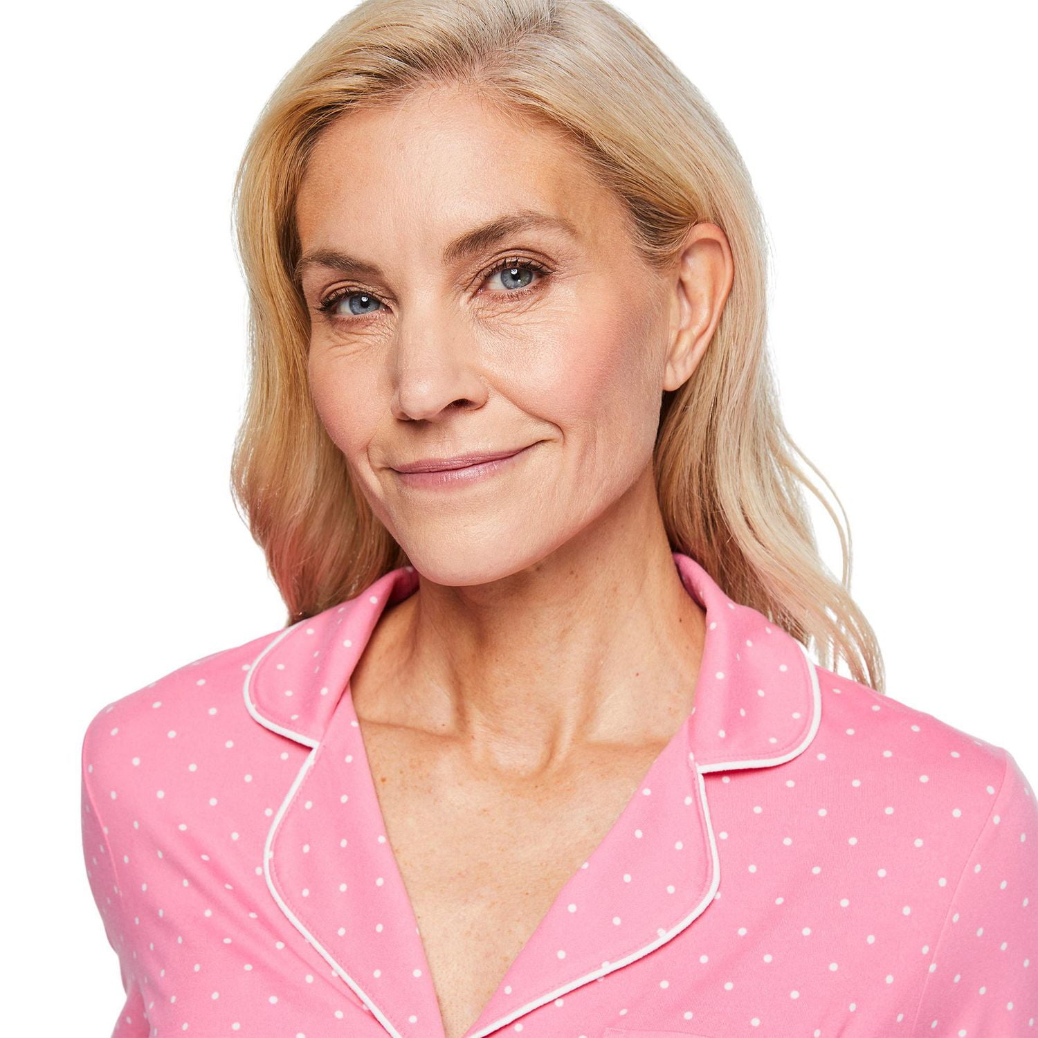 Pyjama 2 pièces avec haut à col cranté Iyla pour femmes