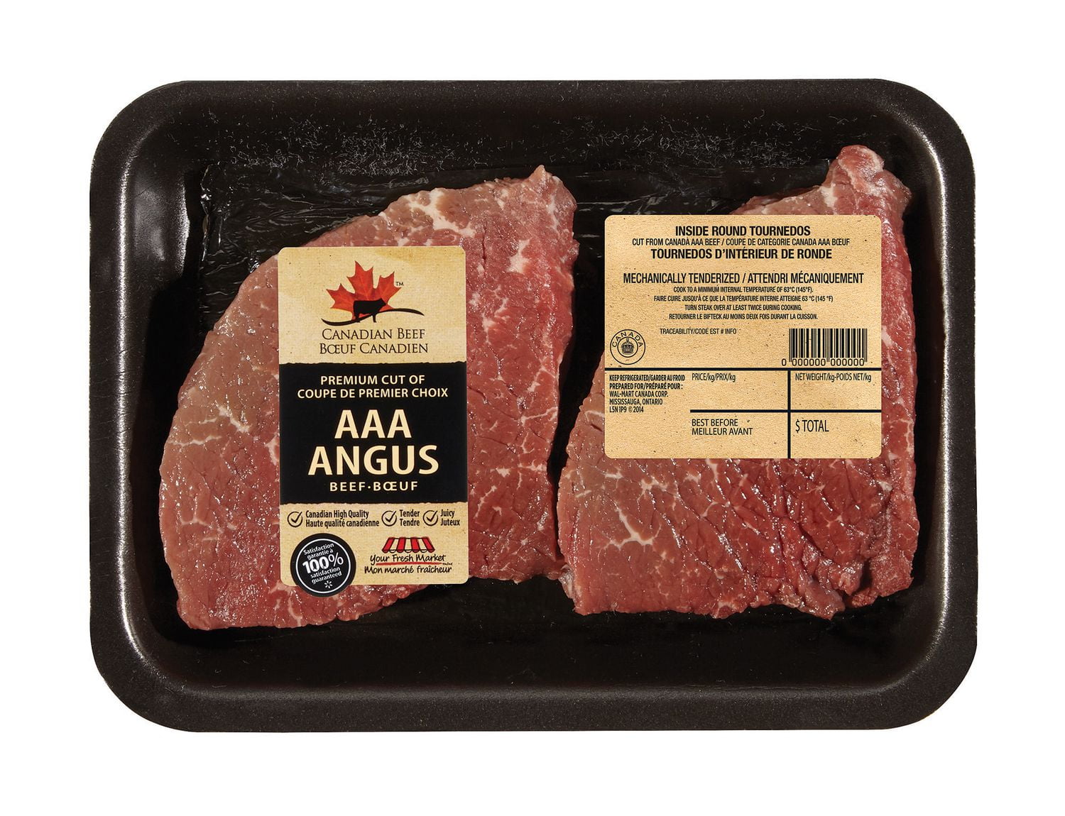 AAA Angus Inside Round Beef Tournedos Steaks, Your Fresh Market
