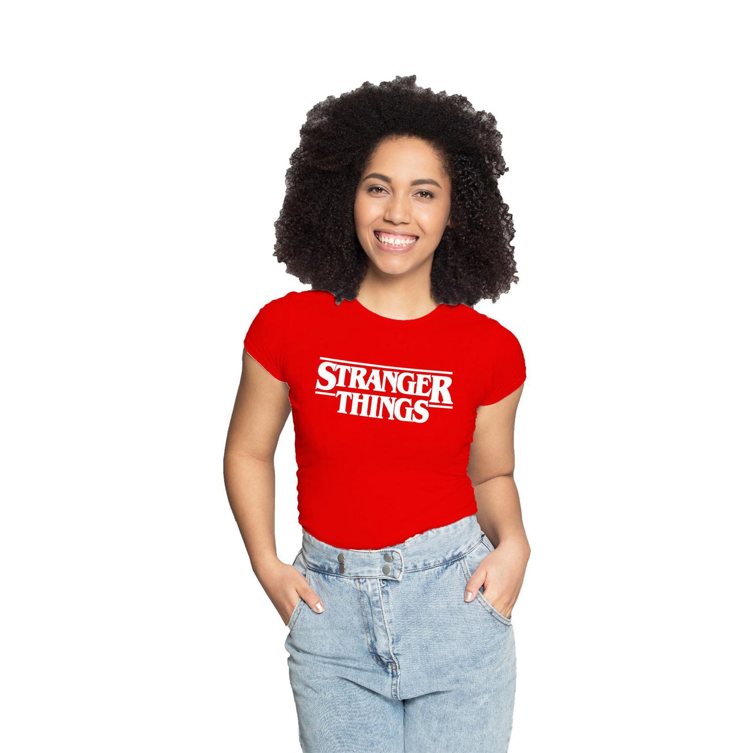 Ladies Stranger Things  Short Sleeve T-Shirt, Sizes: XS-XL