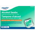 thumbnail image 2 of Equate Alcohol Swabs, Antiseptic Skin Cleanser, 2 of 3