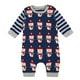 Combinaison de Noël George en tricot à motif intégral de bonhommes de neige pour bébés – image 1 sur 2