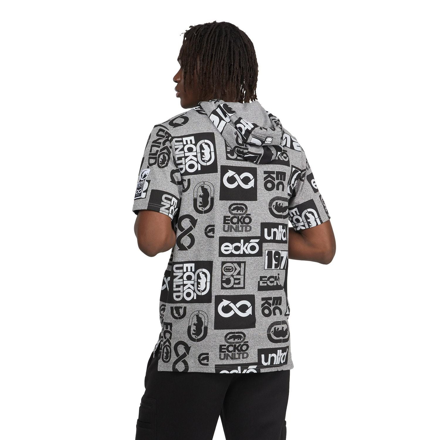 Ecko UNLTD sweat à capuche à manches courtes pour hommes