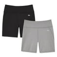 thumbnail image 1 of Lot de 2 shorts de compression Athletic Works pour filles, 1 of 1