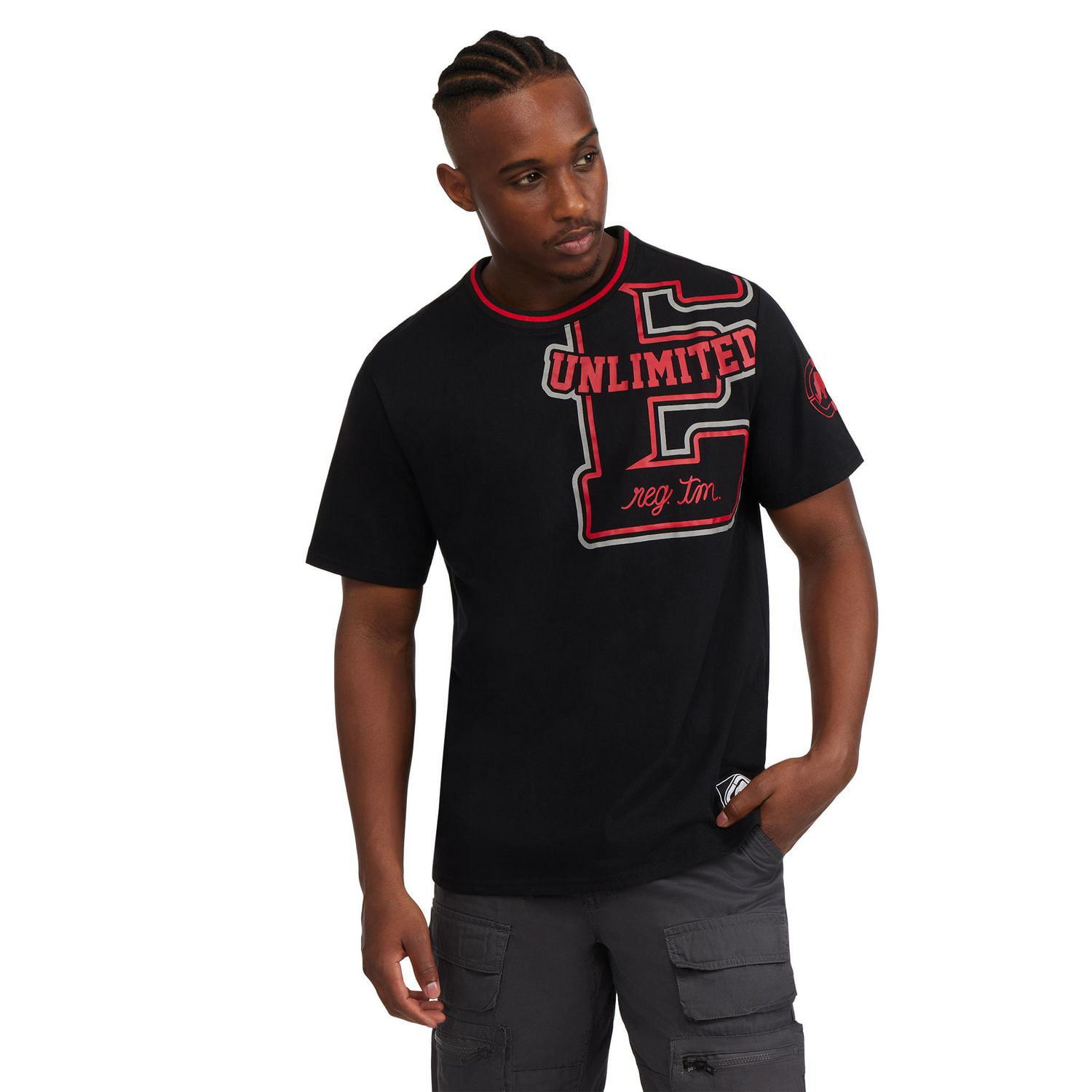 Ecko Men’s Capital Letter Short Sleeve Knit Shirt