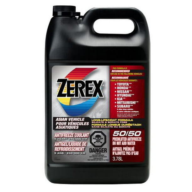 Antigel / liquide de refroidissement ZerexMD pour véhicules asiatiques