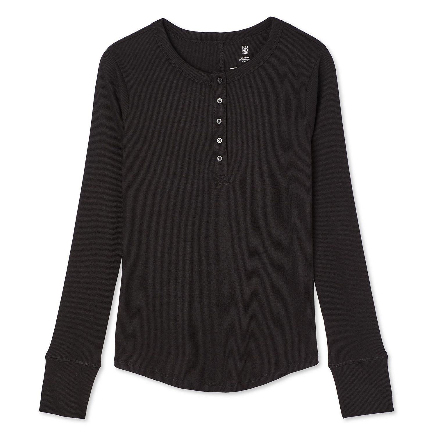 T-shirt henley No Boundaries pour femmes