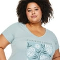 thumbnail image 4 of George Women's Plus V-Neckline Tee, 4 of 6