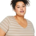 thumbnail image 4 of George Women's Plus V-Neckline Tee, 4 of 6