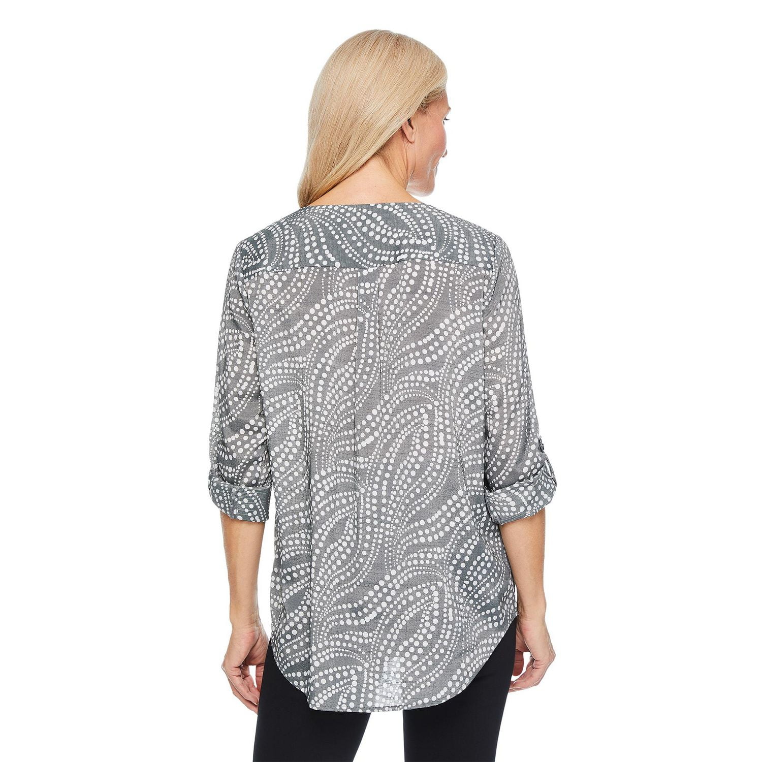 Haut imprimé à revers roulés Iyla pour femmes