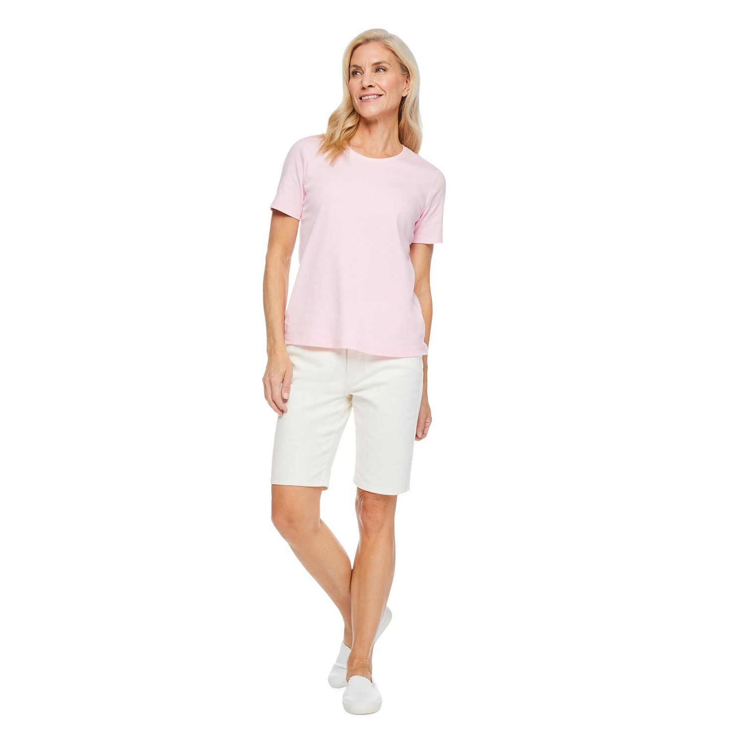 Iyla Women's Interlock Crew Neckline Tee