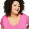 thumbnail image 4 of George Women's Plus V-Neckline Tee, 4 of 6