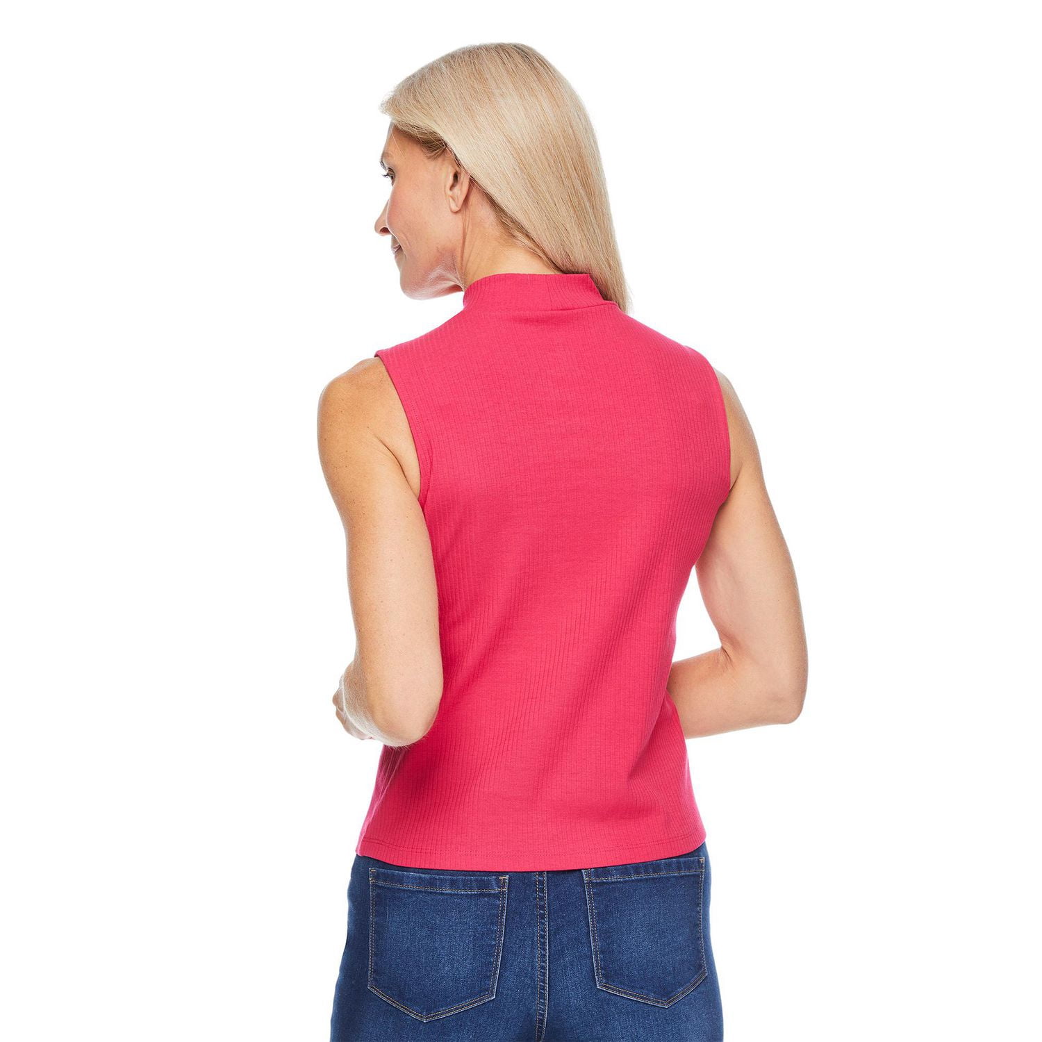 Iyla Women's Mock Neckline Rib Top