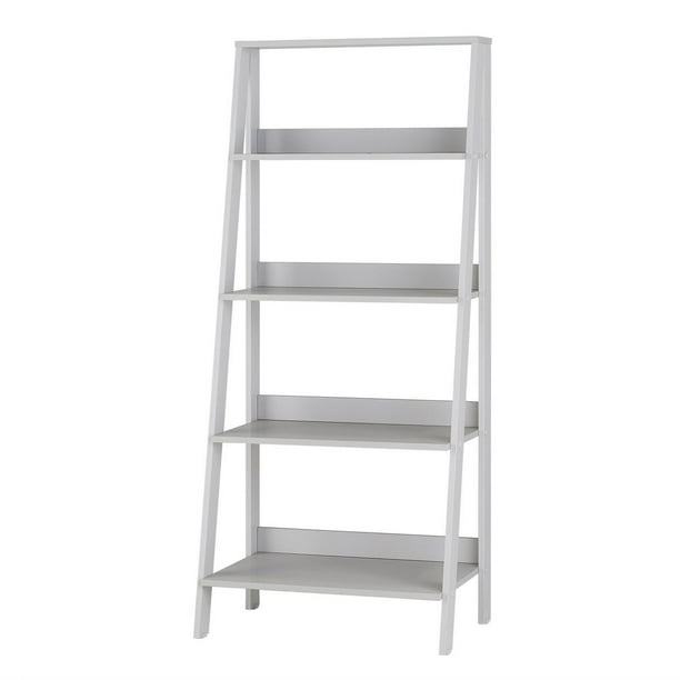 Manor Park 4 Shelf Simple Modern Wood Ladder Bookcase Walmart.ca