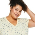 thumbnail image 4 of George Women's Plus V-Neckline Nightshirt, 4 of 6