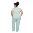 thumbnail image 3 of George Women's Plus Pajama 2-Piece Set, 3 of 6
