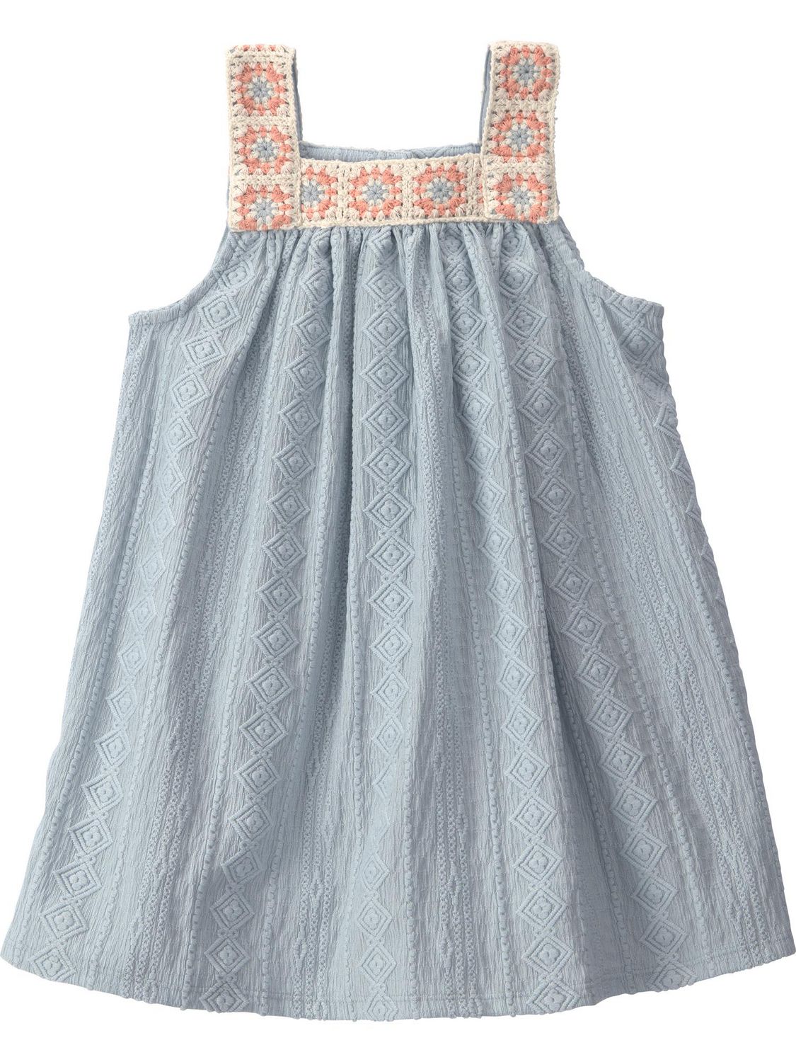 Robe pour petites filles Carter's Child of Mine - Crochet bleu
