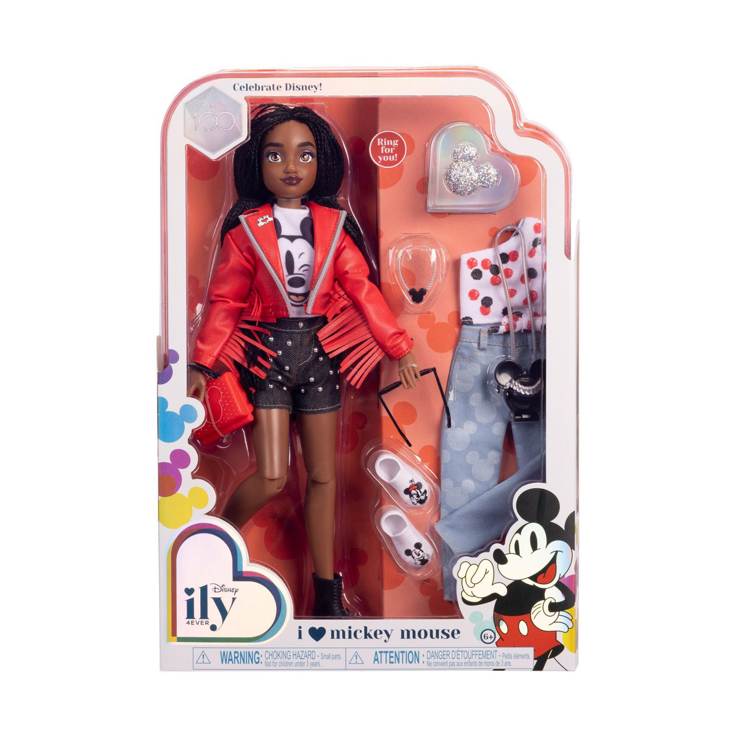 Disney Minnie, coffret mode, 25 pièces, dont 1 Minnie articulée