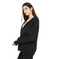 thumbnail image 2 of No Boundaries Women's Oversized Zip-Up Hoodie, 2 of 6