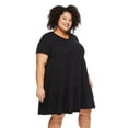 thumbnail image 2 of George Women's Plus Tiered T-Shirt Dress, 2 of 6