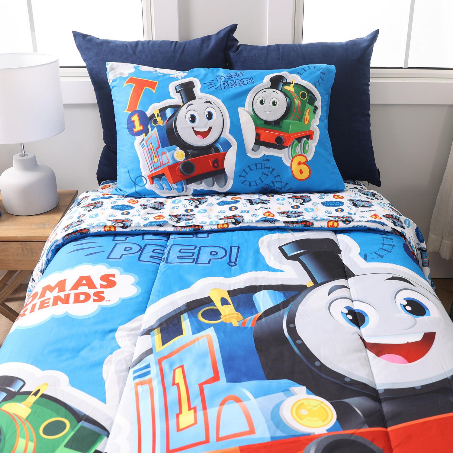 4 Piece Twin Bedding Set, Thomas the Tank, Includes Soft