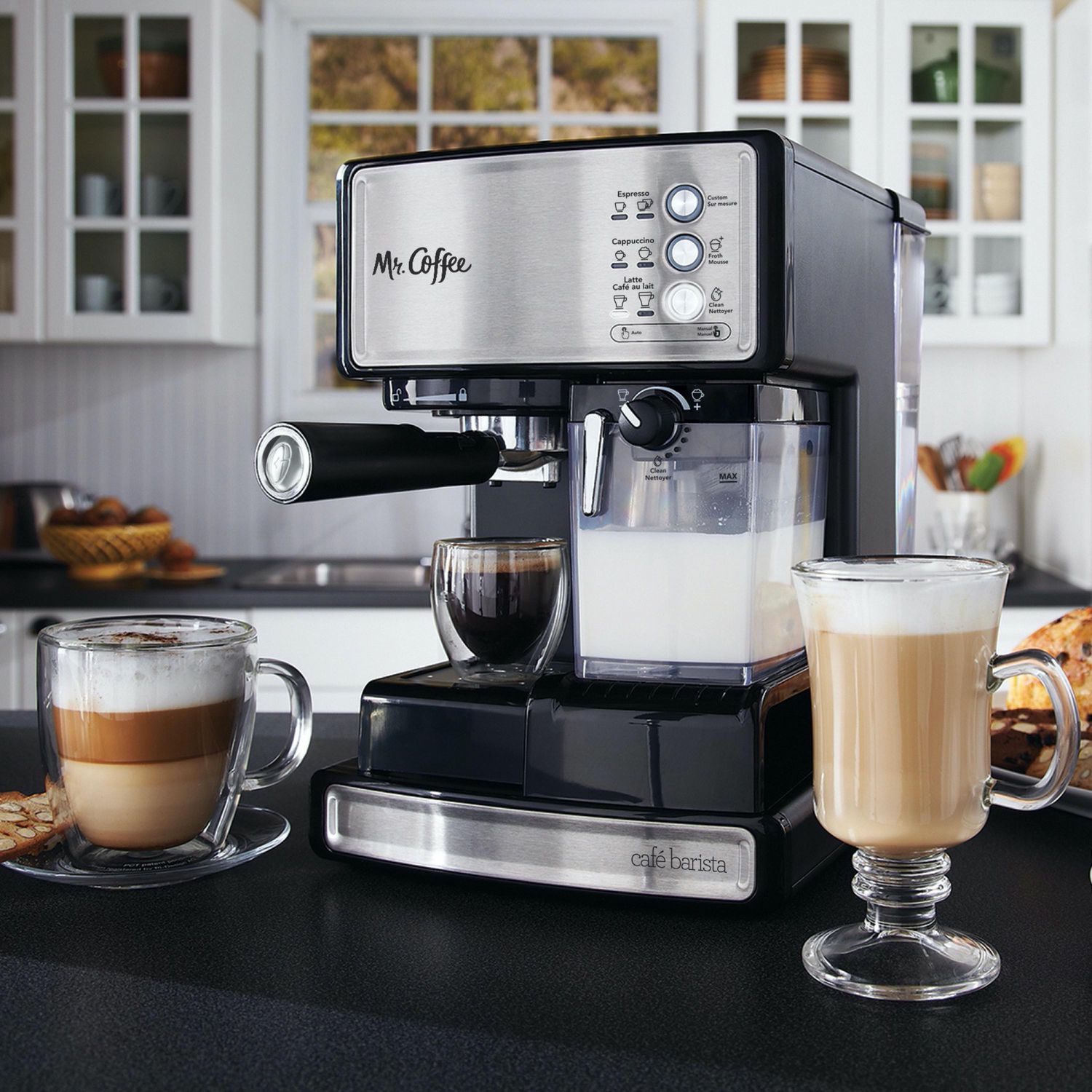 Mr. Coffee Caf Barista 3 in 1 Latte Espresso and Cappuccino