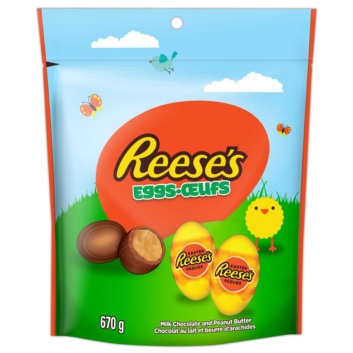 REESE Milk Chocolate and Peanut Butter Easter Eggs Candy ...