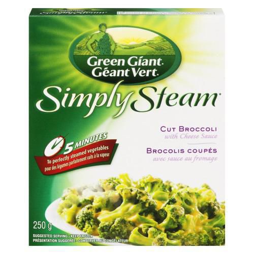 Green Giant Simply Steam* Broccoli with Cheddar Cheese Sauce Walmart Canada