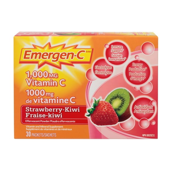 Emergen-C Strawberry Kiwi Vitamin C 30 Count