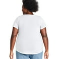 thumbnail image 3 of George Women's Plus V-Neckline Tee, 3 of 6