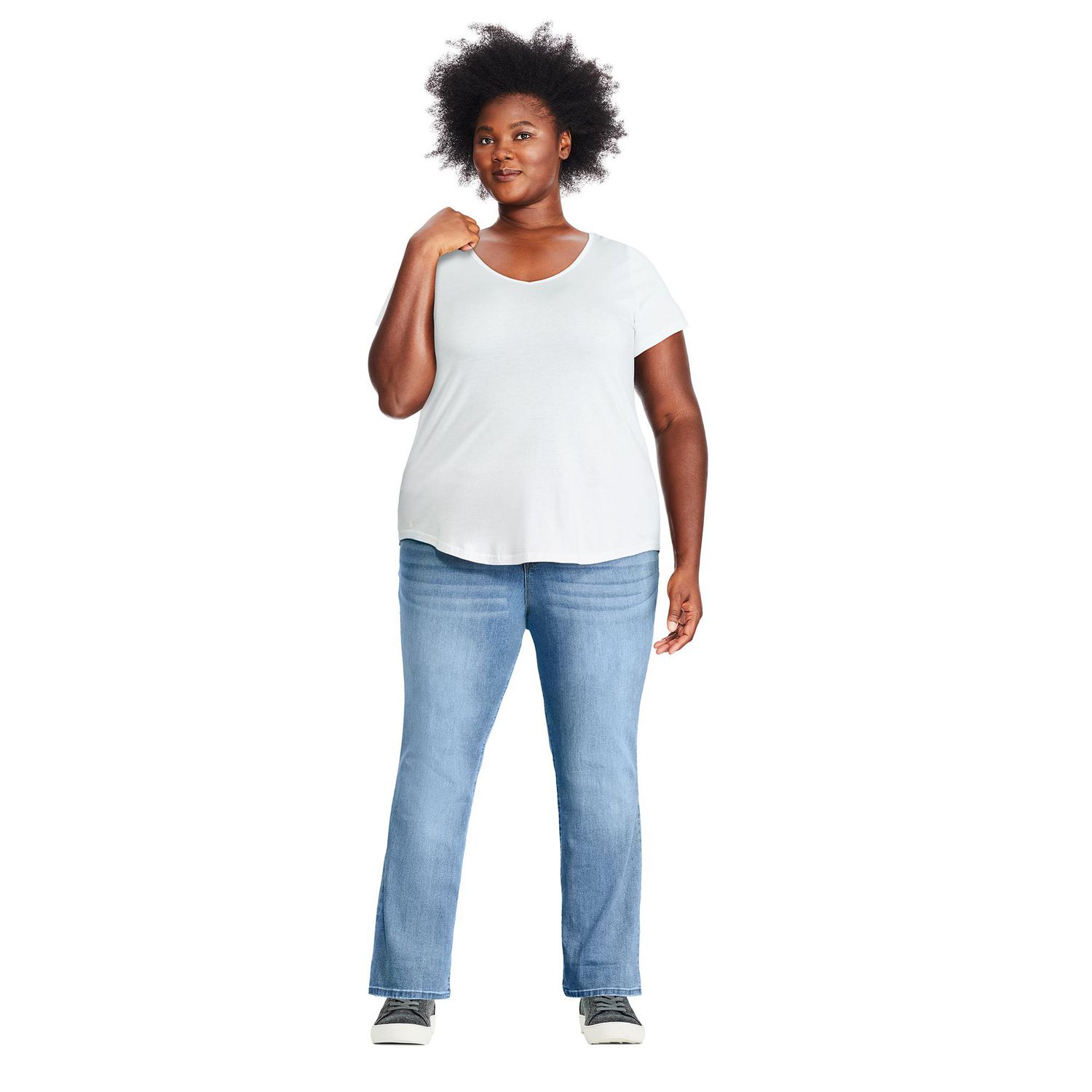 T-shirt avec encolure en V George Plus pour femmes