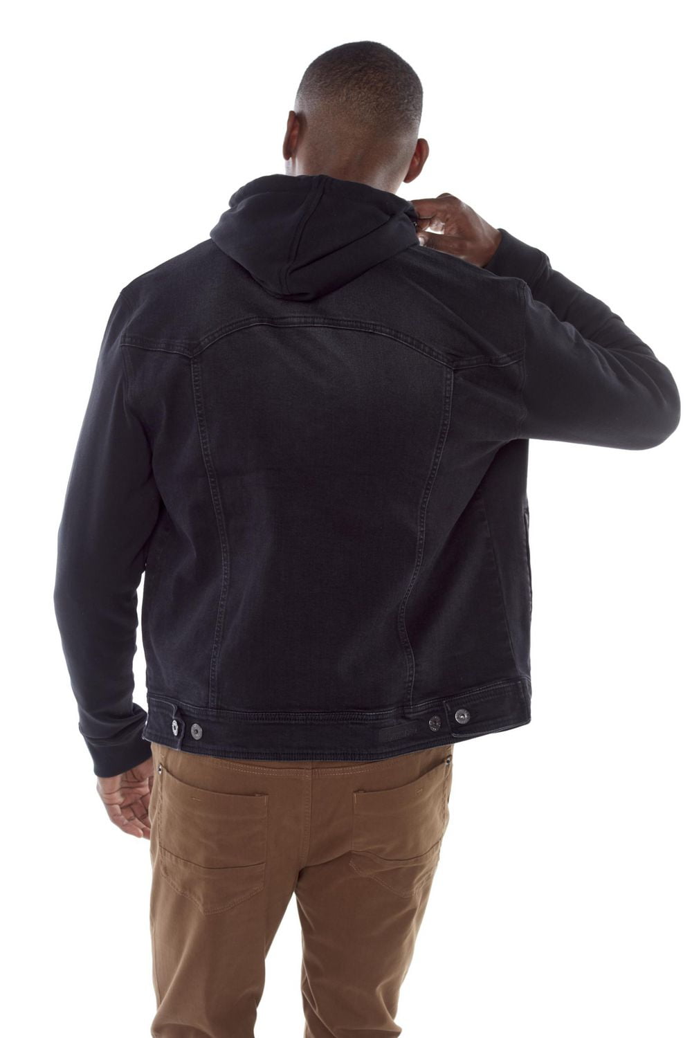 Jeaniologie ™ Veste en jean pour homme avec capuche intégrée