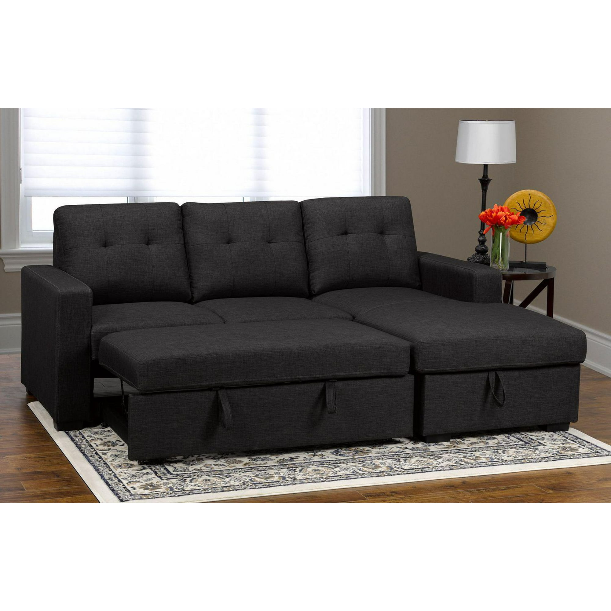 Verity U-Shape Sectional Grey Velvet