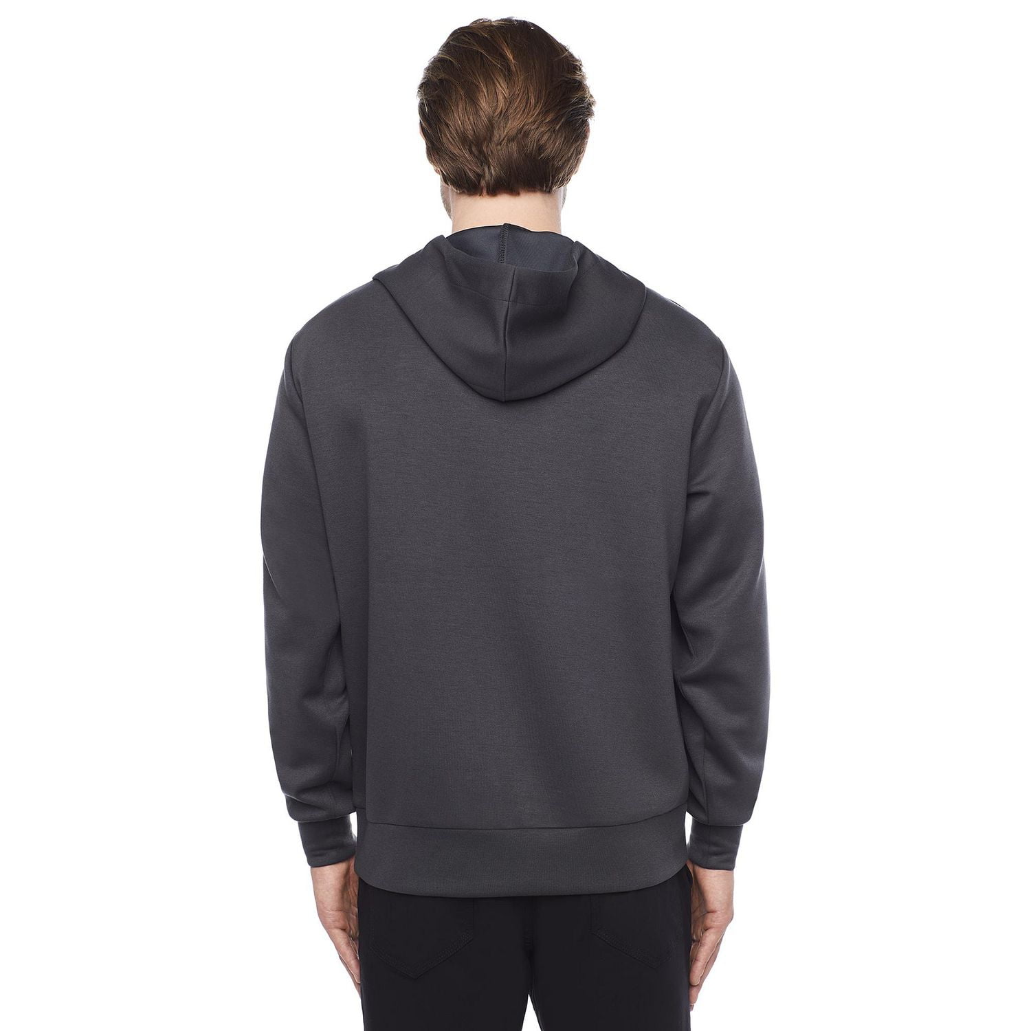 Chandail manches longues à capuchon Dark Black pour hommes