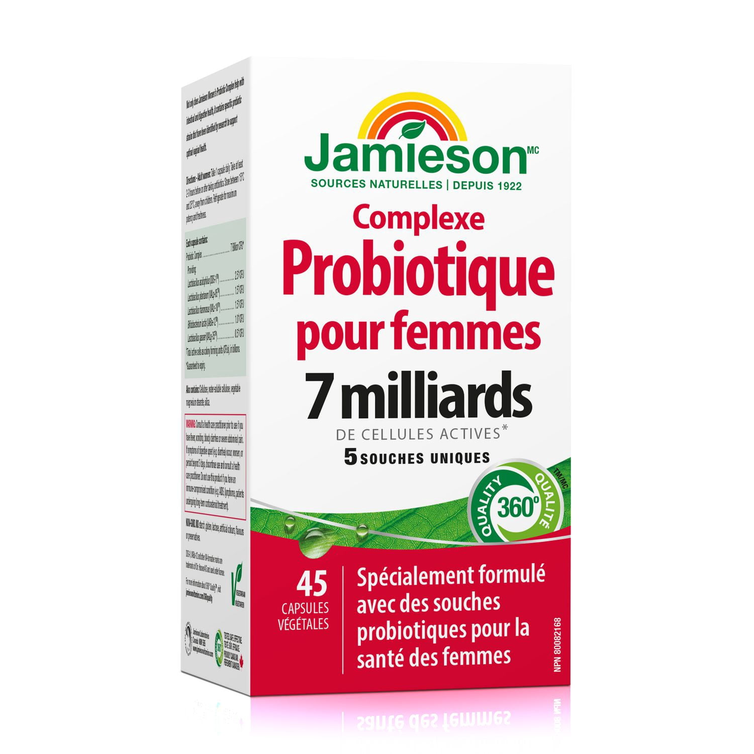 Jamieson Women's Probiotic Capsules, 7 Billion CFU, 45 Count