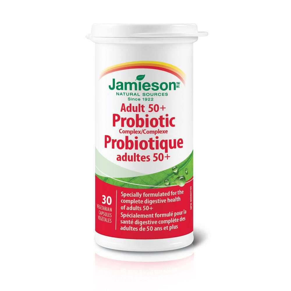 Jamieson Adults 50+ Probiotic Capsules, 15 CFU, 30 Count, 30 Capsules