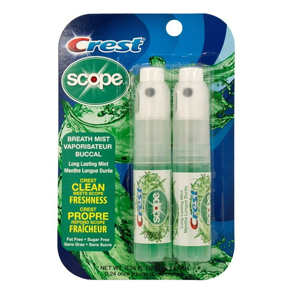 Crest Scope Original Breath Mist 7mL - 2pk, Crest Breath Mist
