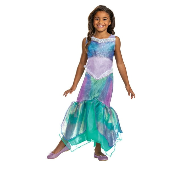 Disguise Live Action Little Mermaid Ariel Girls Costume Size Medium ...